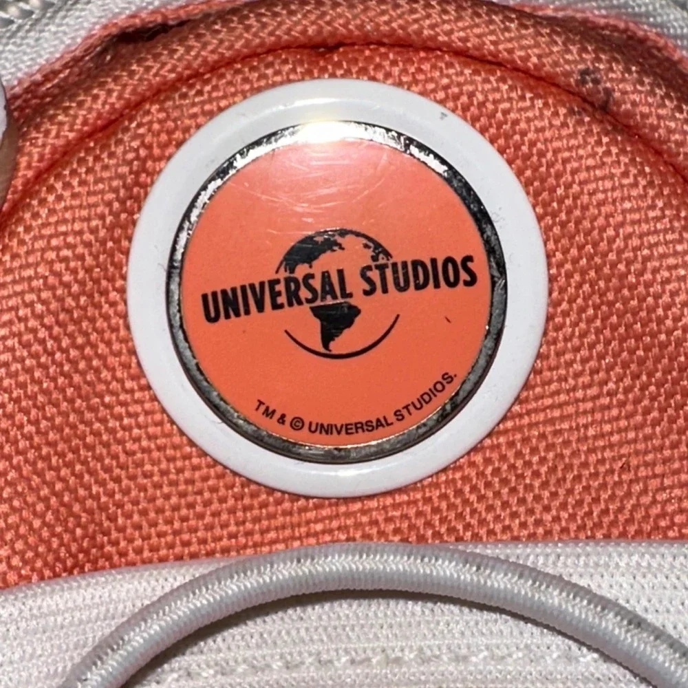 Universal Studios Mini Backpack Crossbody Orange‎ White Mesh Bungee Small FLAW